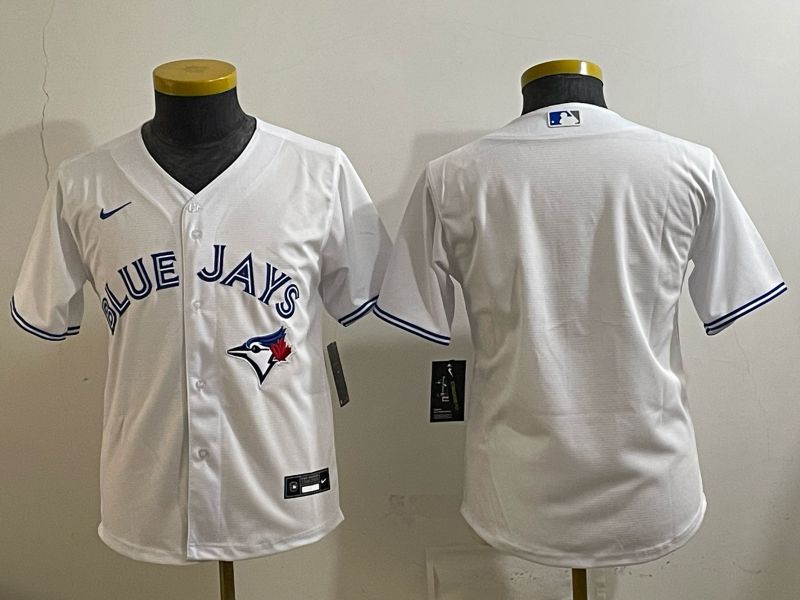Youth 2025 Toronto Blue Jays Blank White Game Nike MLB Jersey style 013->youth mlb jersey->Youth Jersey